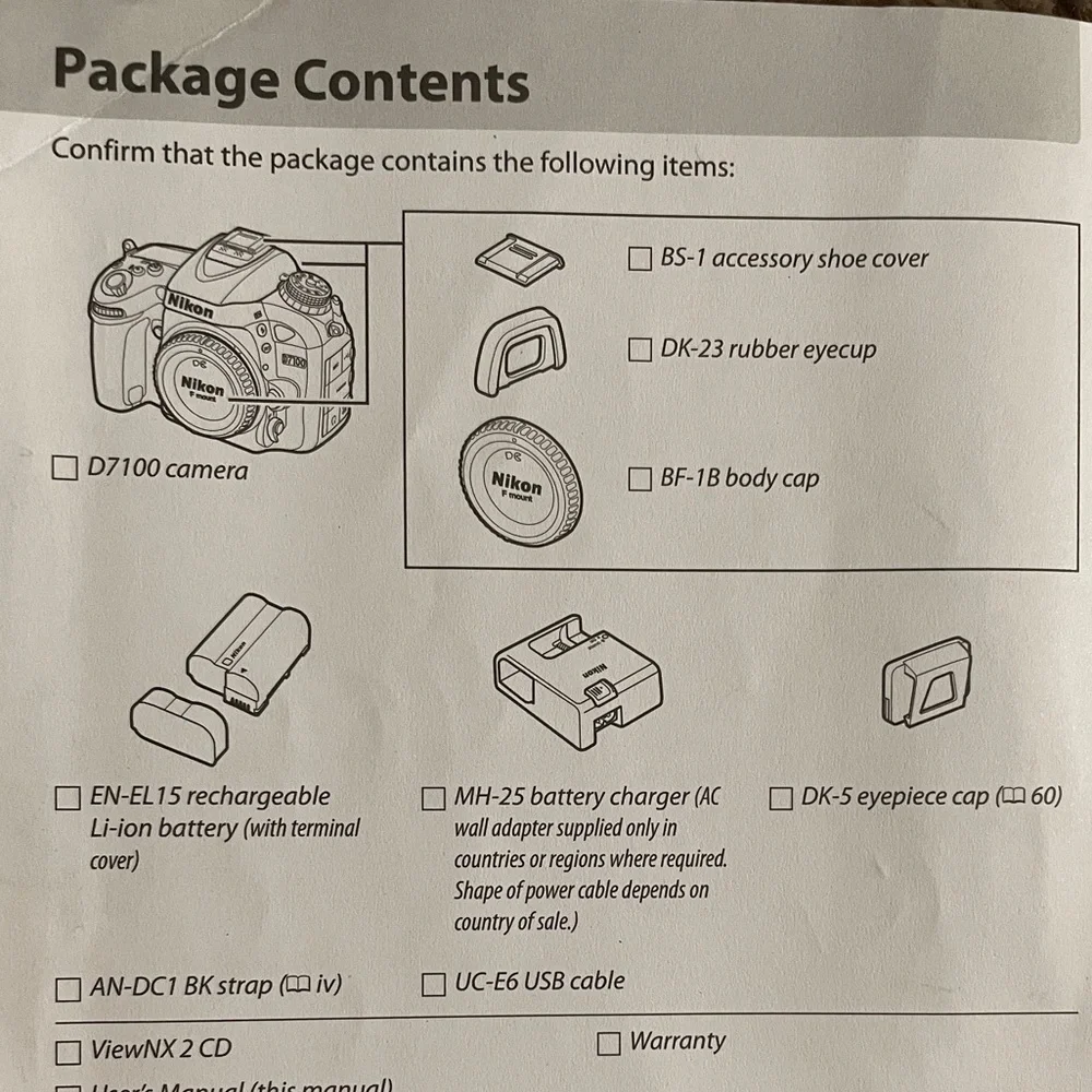 Nikon D7100 DLSR Camera, 3 lenses, carrying case, battery, charger, EUC